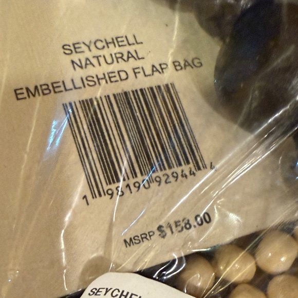 Seychelles Black and Cream Beaded Bag - Picture 4 of 5